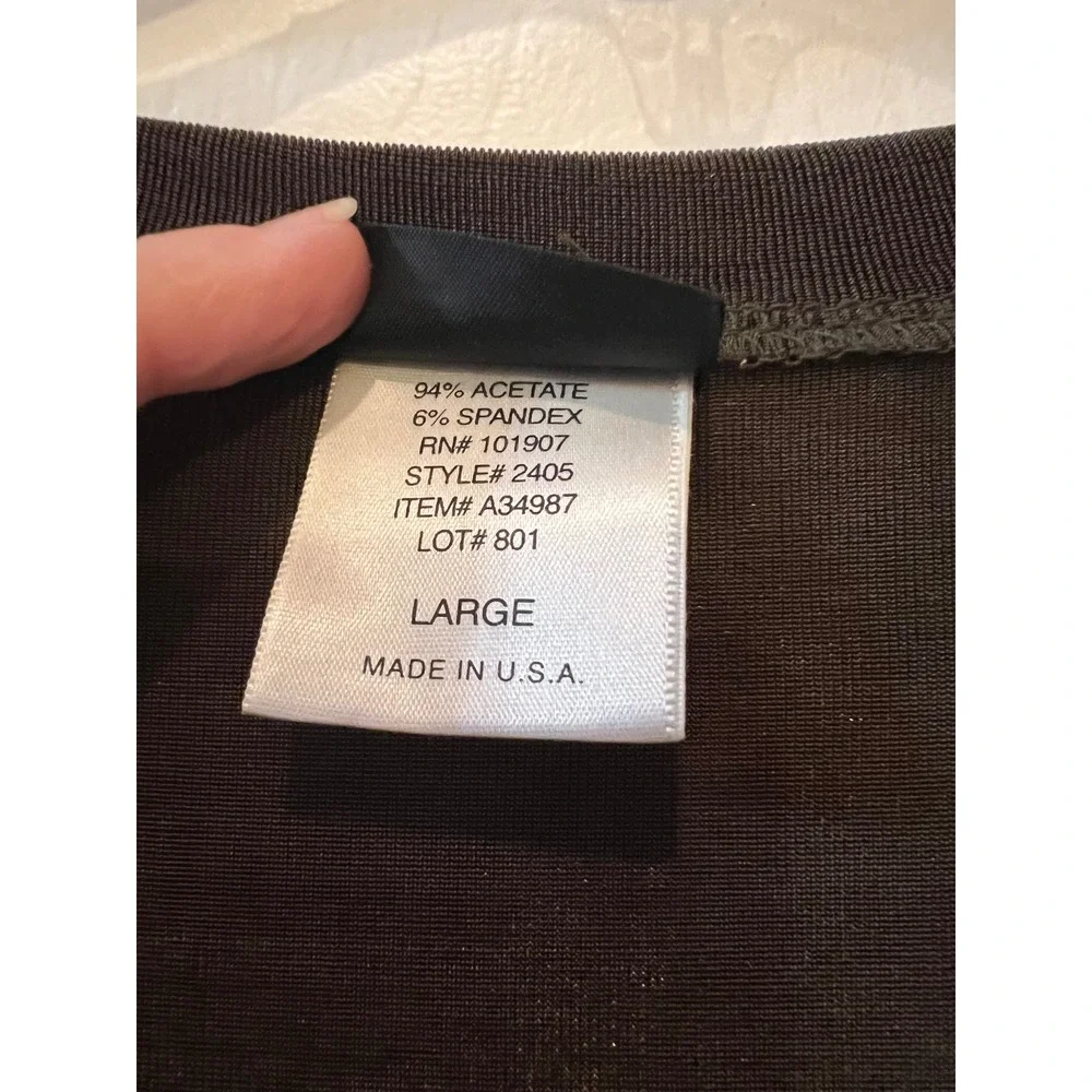Citiknit Womens Brown Velvet Lounge Set Tunic Top and Pants Size Large